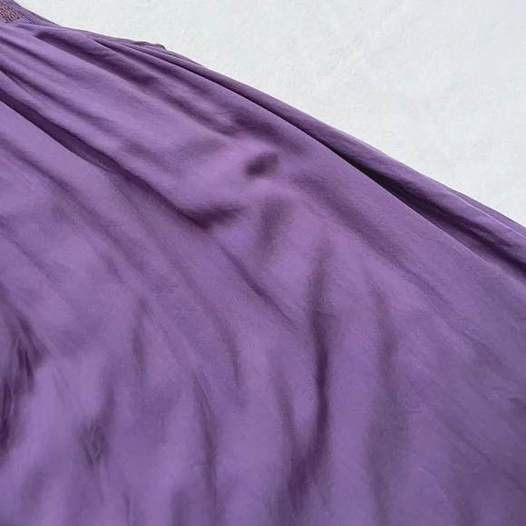 HostPick Aritzia Wilfred Allier Dress Mauvish Purple Sleeveless Mini Flowy Sz XS - Picture 9 of 16